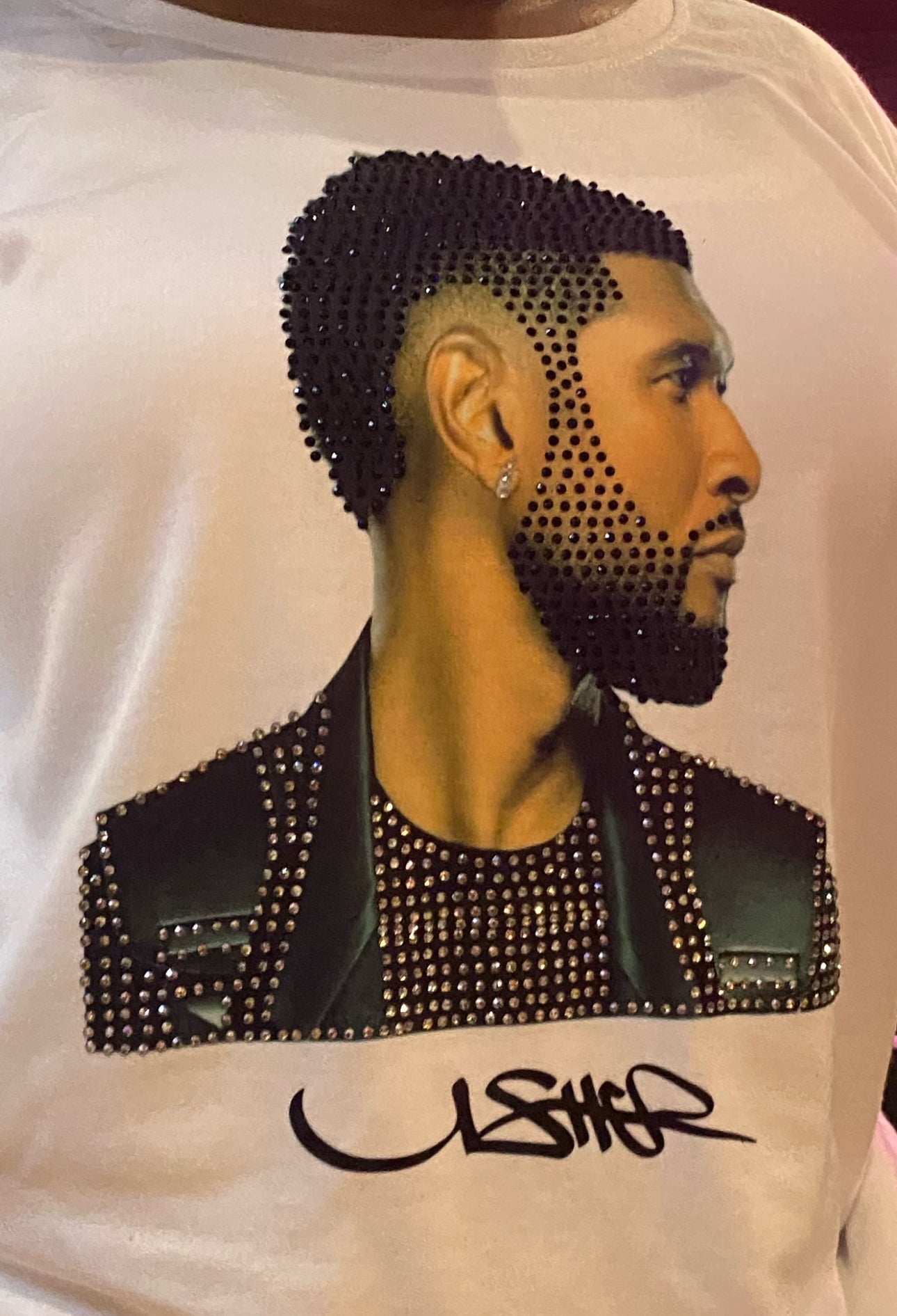 Rhinestone Celebrity Tee - FRONT DESIGN ONLY