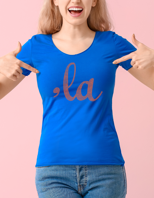,La Rhinestone Tee