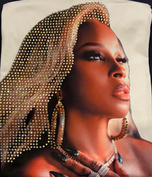 Rhinestone Celebrity Tee - FRONT DESIGN ONLY