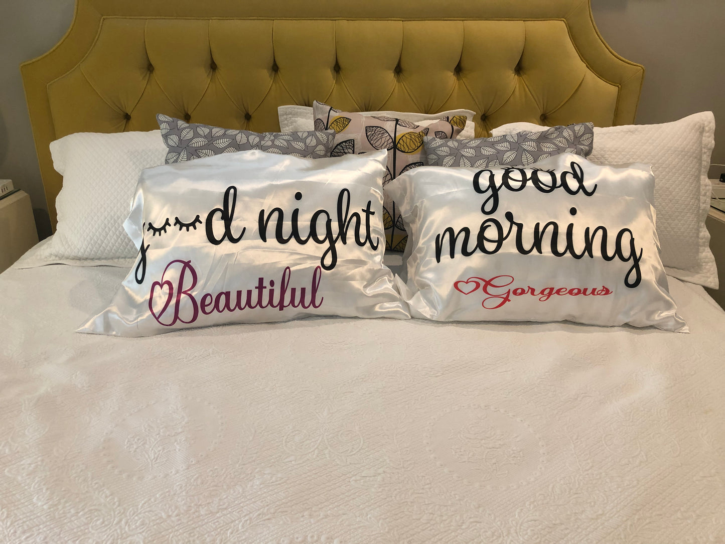 Good Night Good Morning Pillow cases